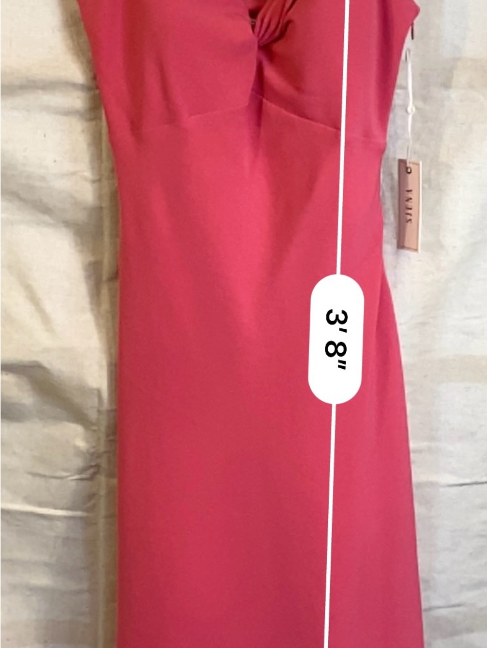 Siena Studio Hot Pink Twist-Front Midi Dress - Picture 11 of 12